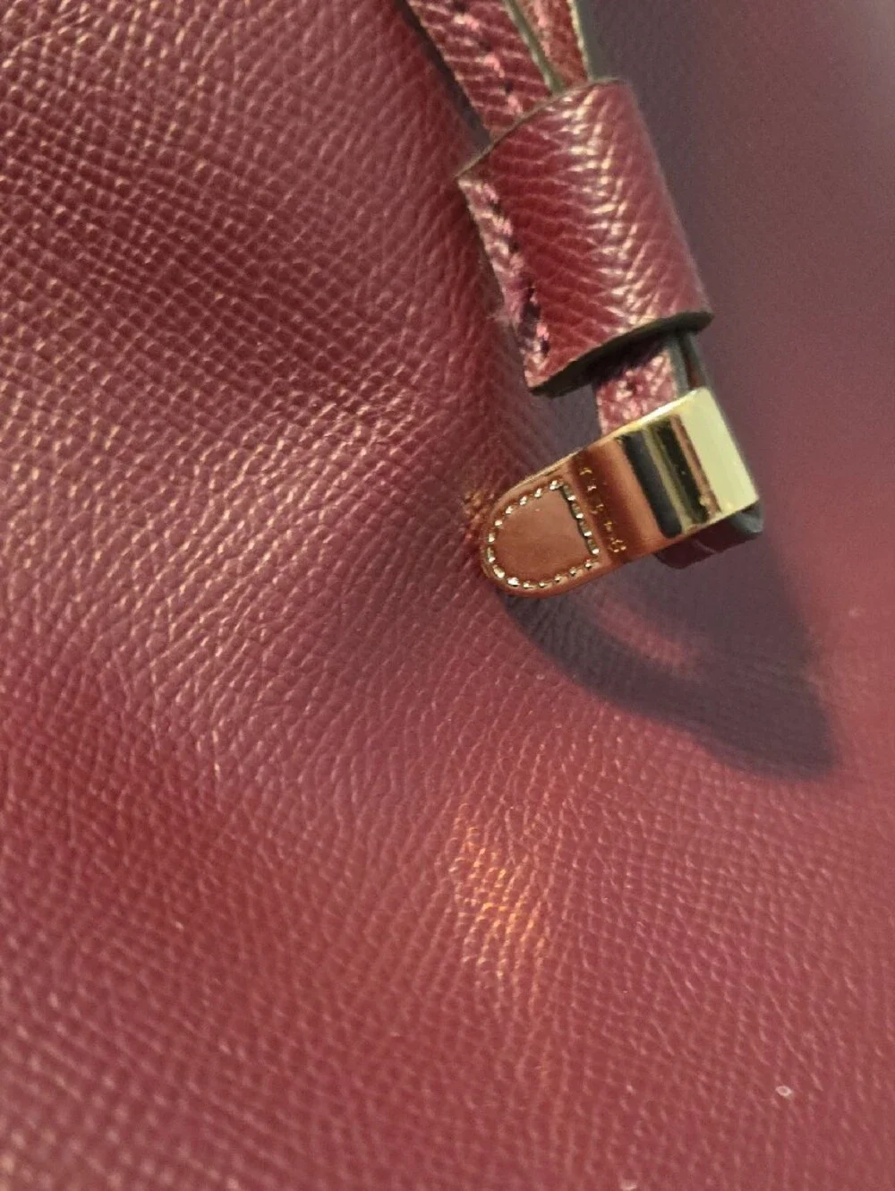 Michael Kors Brown and Burgundy Signature Tote